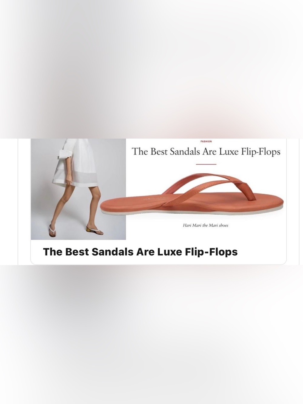 HARI MARI women's flip flops luxe “the Mari”
